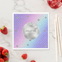 Girly Purple Pink Aqua Silver Mermaid Glitter