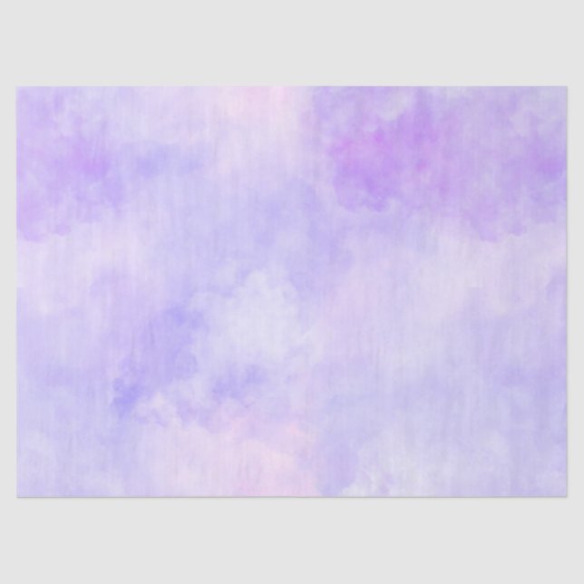 Girly Purple Pink Tie Dye Tissue Paper (Front)