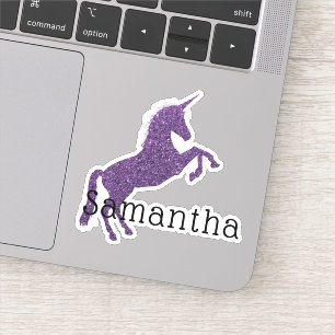 Girly Purple Sparkle Unicorn Name