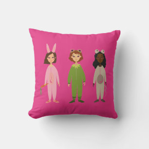 Girly pyjama party cute cushion