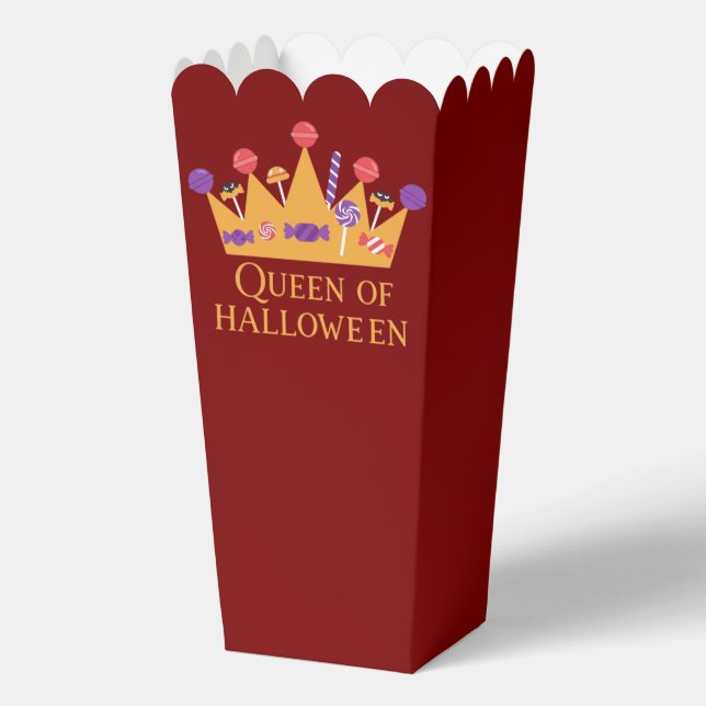 Girly Queen of Halloween Favour Box (Back)