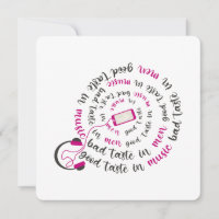 Girly quote Good taste in music bad taste in men