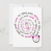 Girly quote Good taste in music bad taste in men