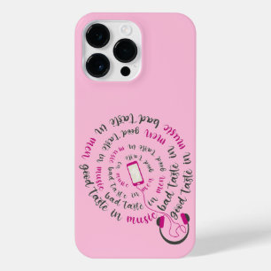 Girly quote Good taste in music bad taste in men iPhone 14 Pro Max Case