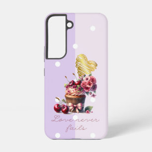Girly Religious Dot Cherry Floral Cupcake Heart Samsung Galaxy Case