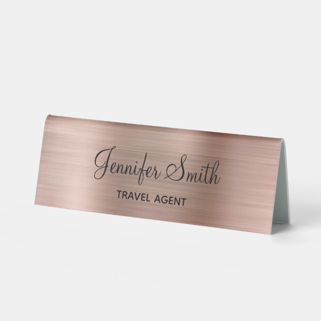 Girly Rose Gold Foil Look (Front)