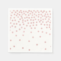 girly rose gold glitter confetti polka dots