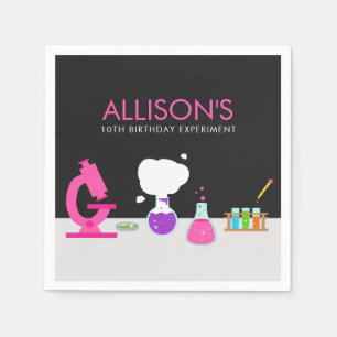 Girly Science Party Napkin