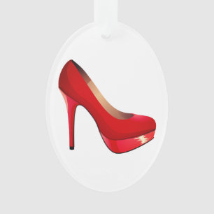 Girly shoe quote ornament