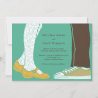 Girly Shoes & Sneakers Illustrated Wedding (Mint)