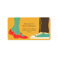 Girly Shoes & Sneakers Illustrated Wedding Yellow