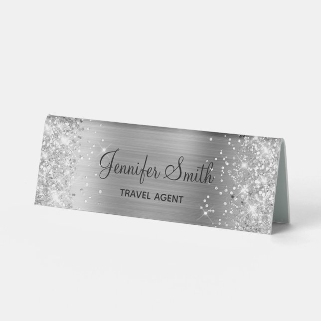 Girly Silver Glitter and Foil (Front)