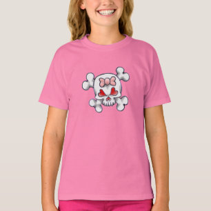 Girly Skull and Bones T-Shirt