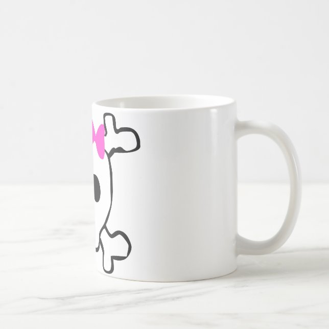 Girly skull coffee mug (Right)