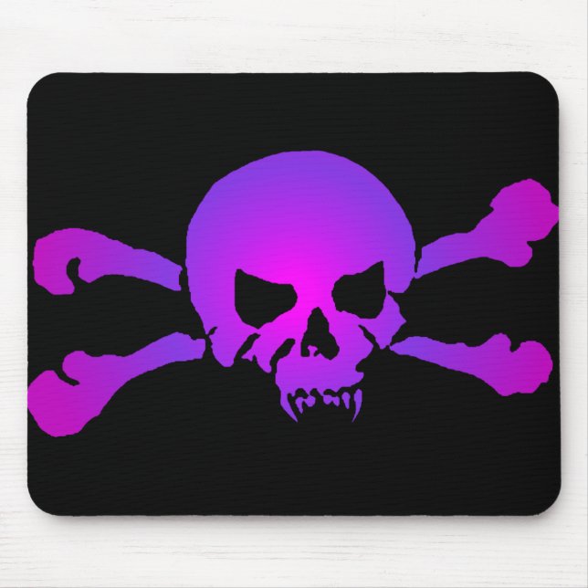 Girly Skull of the Undead Mouse Mat (Front)