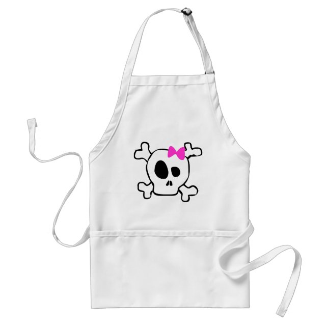 Girly skull standard apron (Front)