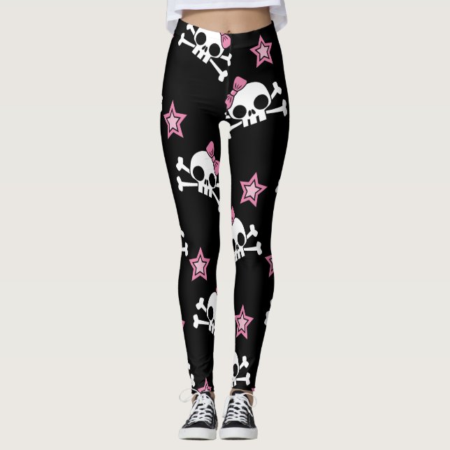 Girly Skulls Leggings (Front)
