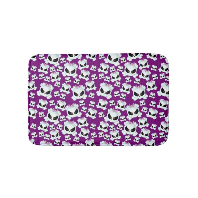 Girly Skullz Bath Mat (Front)
