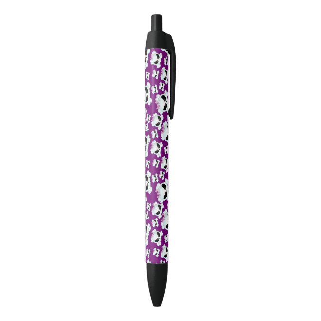 Girly Skullz Black Ink Pen (Bottom (Vertical))