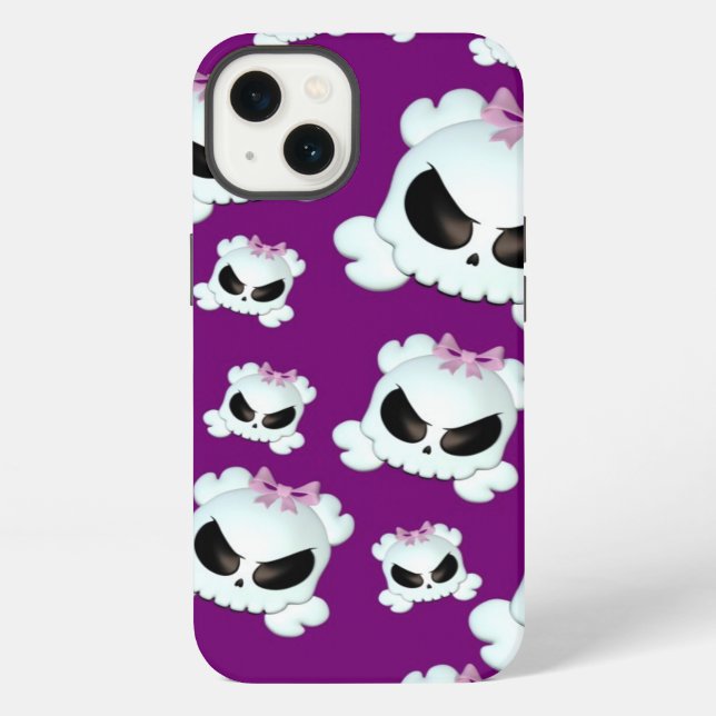 Girly Skullz iPhone Case (Back)