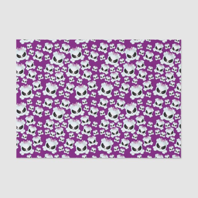 Girly Skullz Tissue Paper (Front)