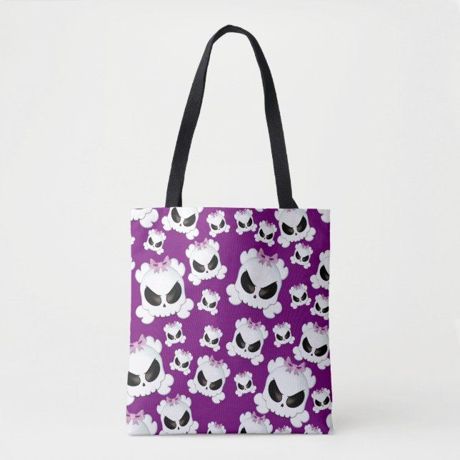 Girly Skullz Tote Bag (Front)