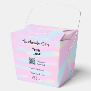 Girly small business handmade gifts made love QR Favour Box