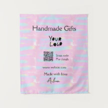 Girly small business handmade gifts made love QR