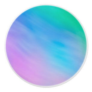 Girly Soft Rainbow Sky Ceramic Knob
