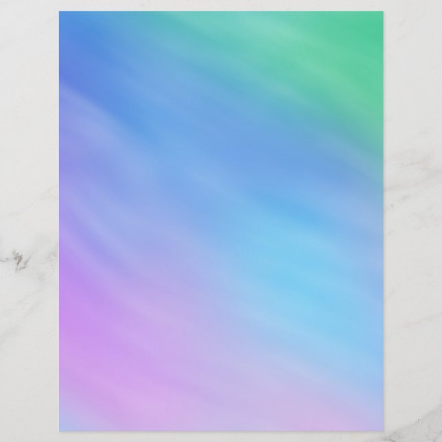 Girly Soft Rainbow Sky Flyer (Front)