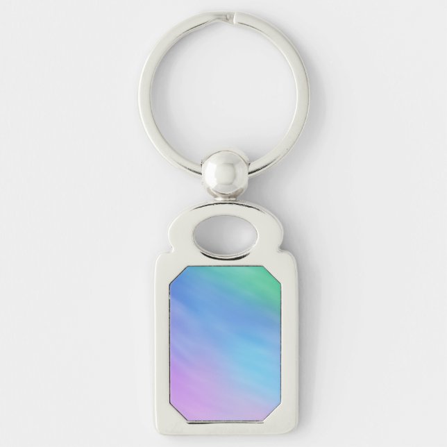 Girly Soft Rainbow Sky Key Ring (Front)