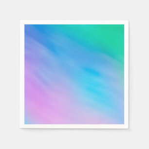 Girly Soft Rainbow Sky Napkin