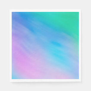 Girly Soft Rainbow Sky Napkin