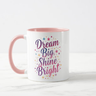 Girly Sparkle and Stars Motivation Mug