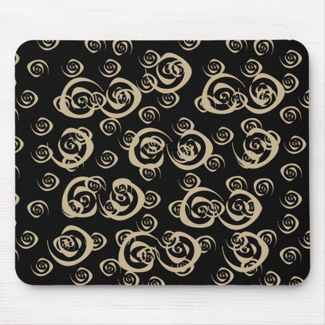 girly spirals modern patterns mouse mat (Front)