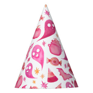 Girly Spooky One 1st Birthday Name Party Hat