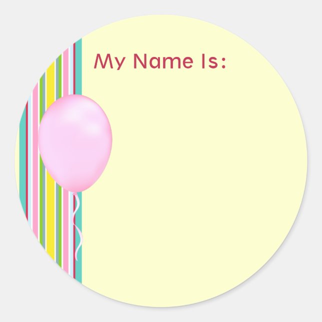 Girly Stripe Stickers (Front)