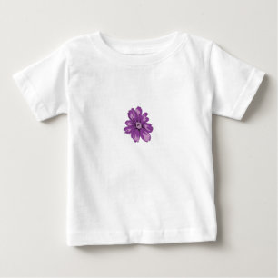 Girly Style, Light Eggplant, Bleached Cedar Baby T-Shirt