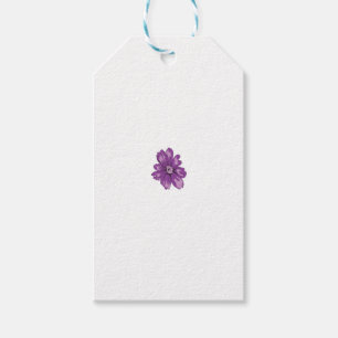 Girly Style, Light Eggplant, Bleached Cedar Gift Tags