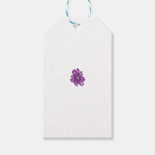 Girly Style, Light Eggplant, Bleached Cedar Gift Tags