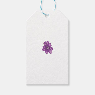 Girly Style, Light Eggplant, Bleached Cedar Gift Tags