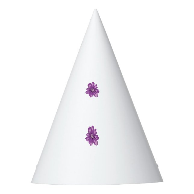 Girly Style, Light Eggplant, Bleached Cedar Party Hat (Front)
