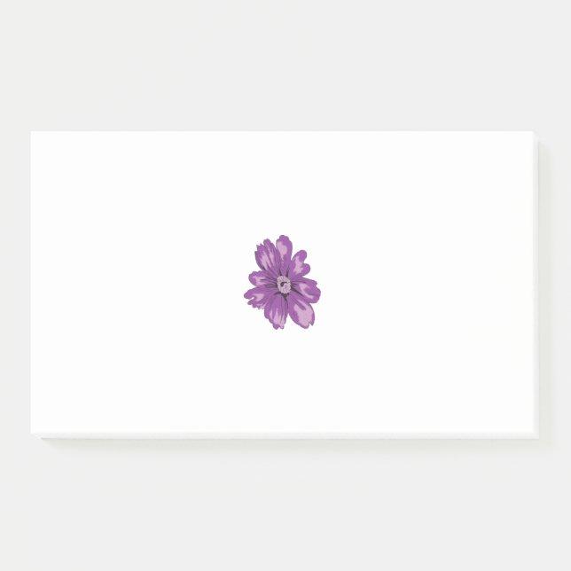 Girly Style, Light Eggplant, Bleached Cedar Post-it Notes (Front)