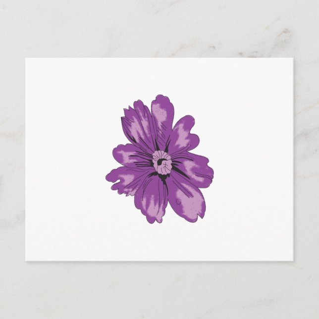 Girly Style, Light Eggplant, Bleached Cedar Postcard (Front)