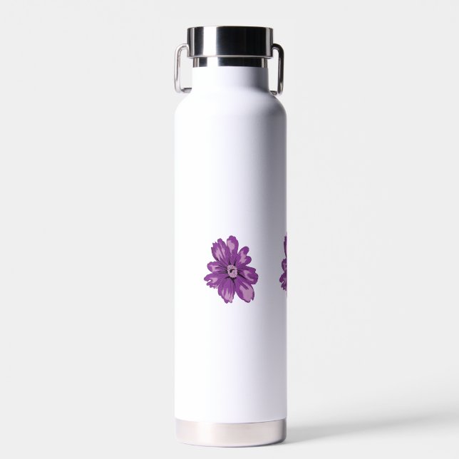 Girly Style, Light Eggplant, Bleached Cedar Water Bottle (Front)