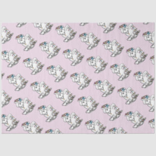 Girly Tea Party Bichon Frise Dog - Cute Tissue Paper