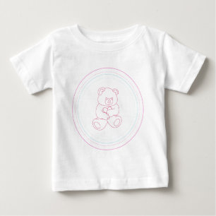 Girly Teddy Bear Baby T-Shirt