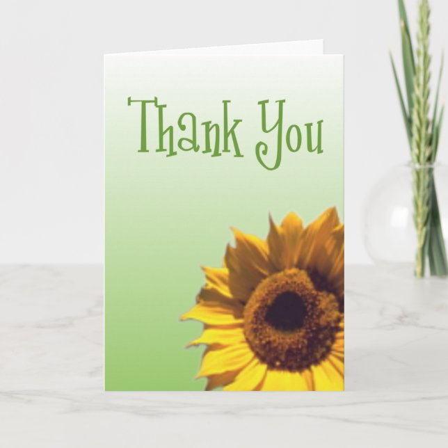 Girly Thank You Card (Front)