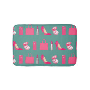 Girly things bathroom rug