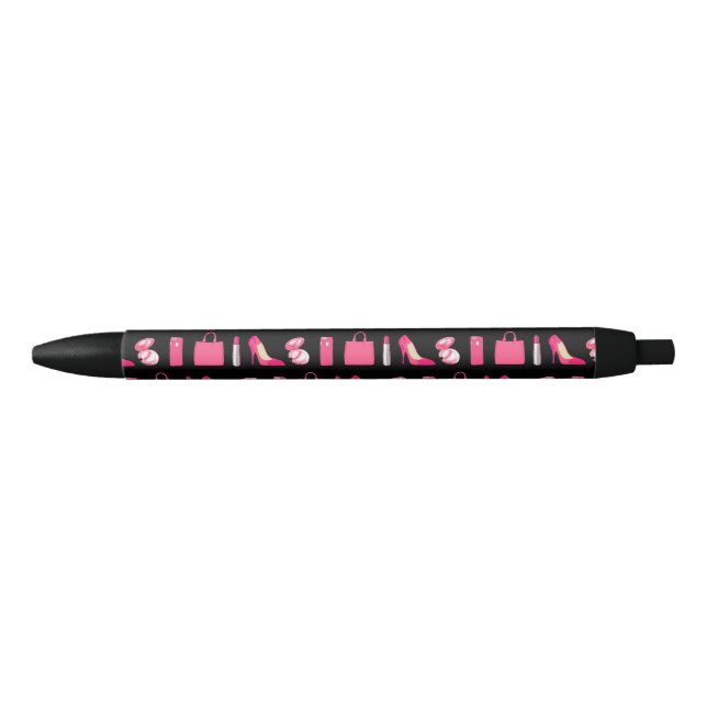 Girly things black & pink pen (Front)